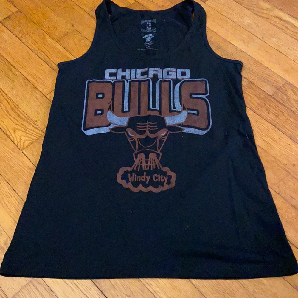 NBA Chicago Bulls Black Tank Top